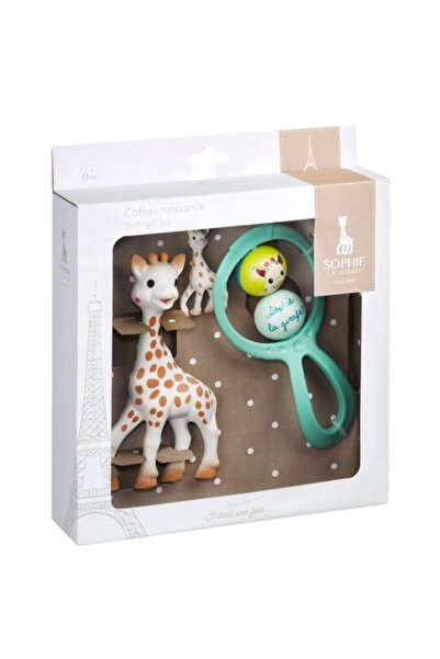 Sophie La Girafe Set cadou Sophie Girafa, zornăitoare și breloc