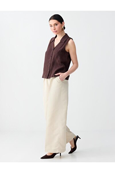 Jimmy Key Taş Rahat Kesim Normal Bel Dokuma Gabardin Pantolon