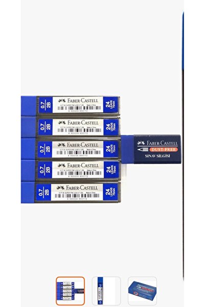 Faber 07 رؤوس أقلام 5 قطع + 1 ممحاة للامتحانات