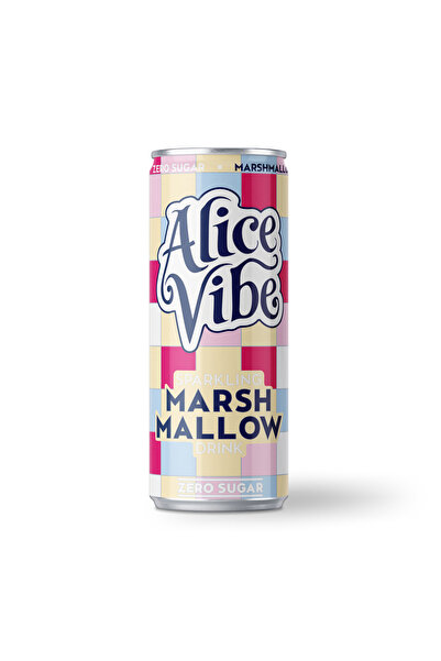 Alice Vibe 6 Adet Marshmallow Aromalı Gazlı İçecek - Şekersiz 330 ml