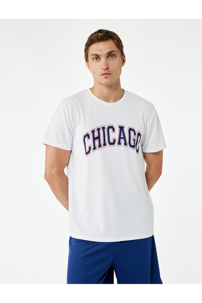 Koton Αθλητικό μπλουζάκι με κοντό μανίκι με στάμπα