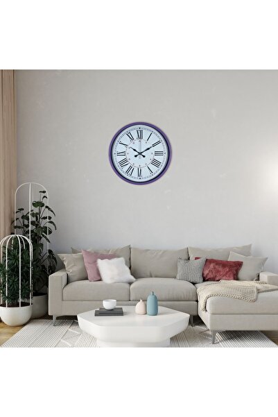 Lunaev Purple Roman Numeral 36 cm Wall Clock