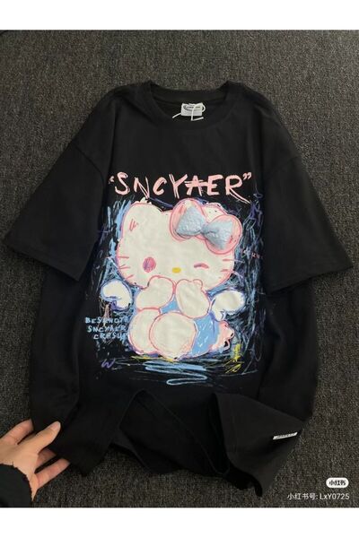 Gofeel Μπλουζάκι Unisex με λεπτομέρεια αγγέλου oversized