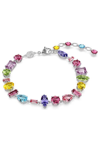 Swaroski Gema Bracelet Mixed cut, gradient colors, white gold plated-5656427