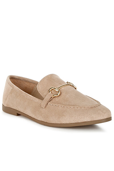 london Rag Women's Horsebit Embellished Loafers in Taupe