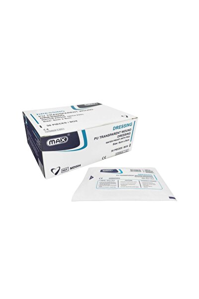 Max PU Transparent Adhesive Wound Dressing 6x8cm,30/box