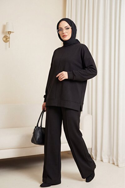 HİJABAYA Σετ δύο τεμαχίων με στρογγυλή λαιμόκοψη και σχέδιο χλόης