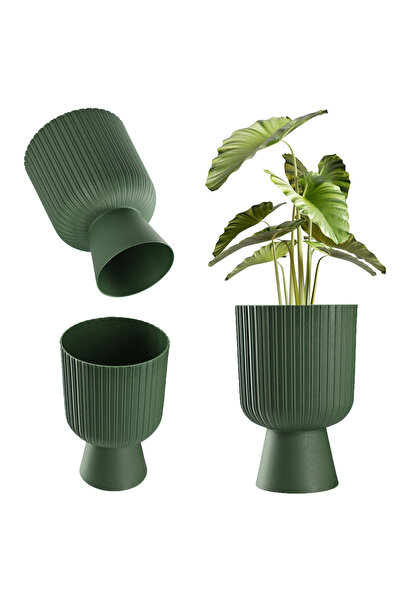 KADAX Ghiveci de flori, capac din plastic pentru gazon, 14 cm, suport pentru ...