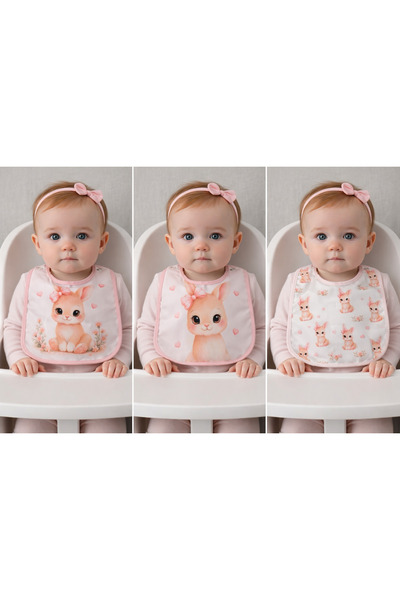 Newworld baby مجموعة مريلة طعام للأرانب من نيو وورلد
