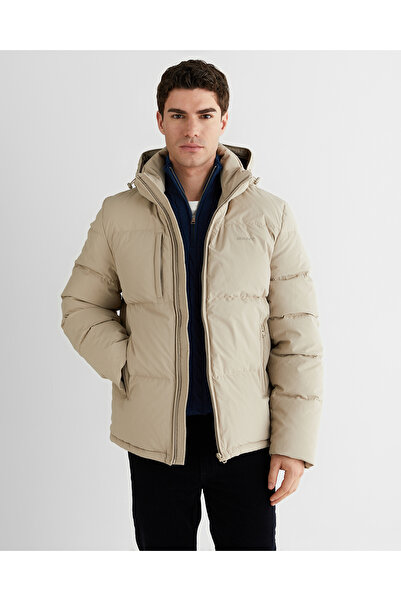 Gant Erkek Bej Regular Fit Fermuarlı Ceket