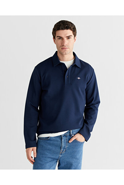 Gant Erkek Lacivert Regular Fit Polo Yaka Polo