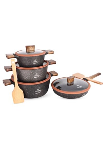 AKDC Life Smile Burj Al Arab Series 10 pcs Non-Stick Granite Coating Cookware...