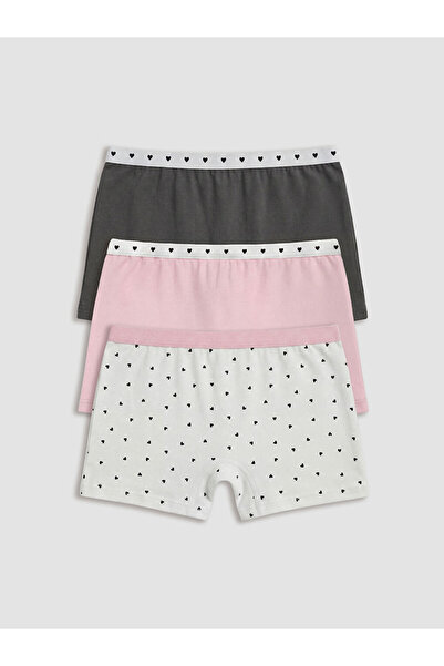 LC Waikiki Printed Girl's Boxer Set of 3