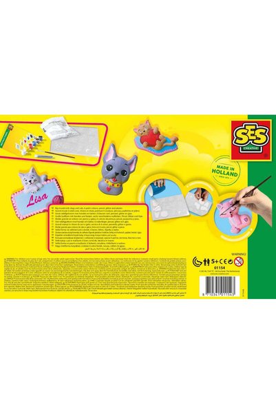 Generic Brand Set de modelare și pictură - Pisici și câini