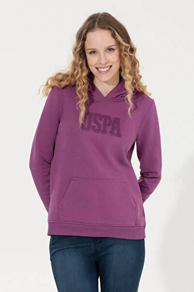 U.S. Polo Assn. Hanorac de bază violet pentru femei 50256249-VR037