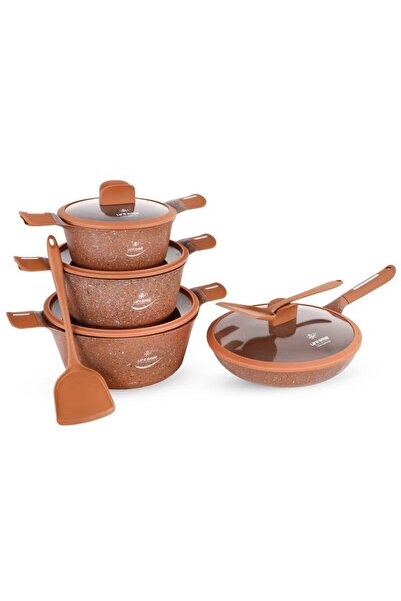 AKDC Life Smile Dolphin Series 10 pcs Non-Stick Granite Coating Cookware Set