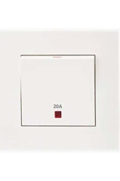 SCHNEIDER مفتاح مزدوج القطب أحادي المخرج 20 أمبير 250 فولت مع مؤشر نيون وسلك ...