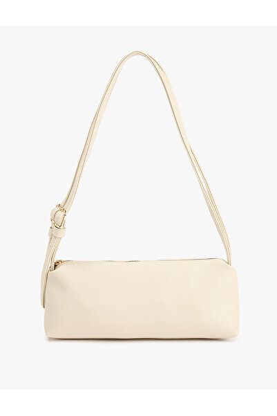 Koton Geantă baghetă cu fermoar și curea din piele artificială