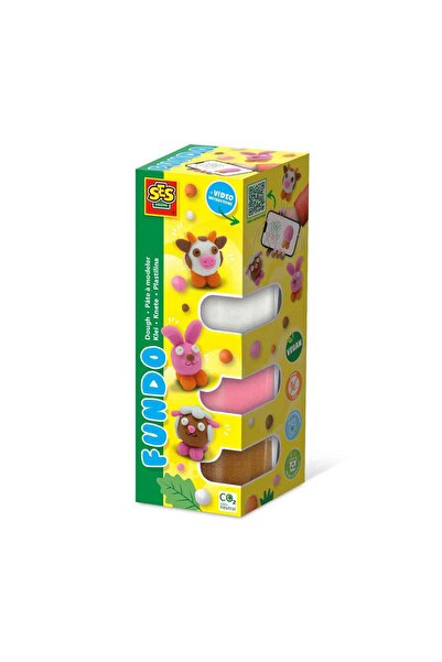 SES Creative Brightly Colored Plasticine-Farm Animals