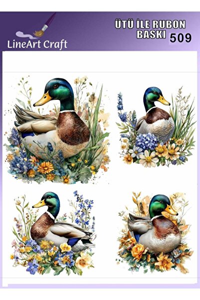 LİNEART Iron-On Rubon Transfer Printing & Fabric Transfer No:Rb509-30X30Cm