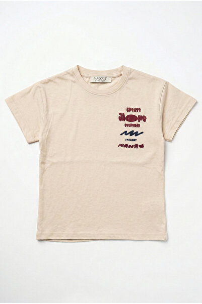 Mackays Tricou băieți cu imprimeu Bej