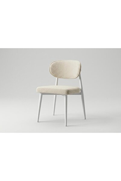 Vionart Home KLASİK POLO MUTFAK SANDALYESİ AHŞAP GÖRÜNÜMLÜ METAL