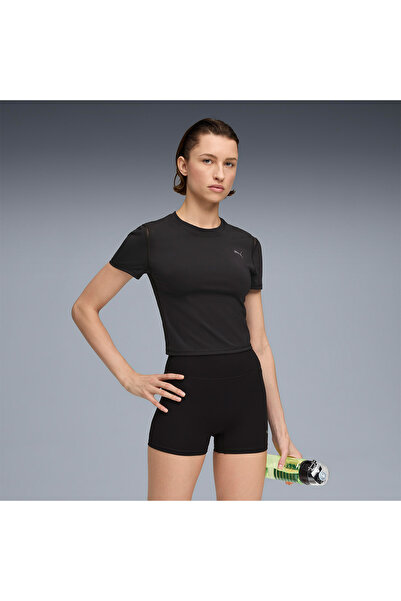 Puma Shape Baby Training Tee Women Black Color T-Shirt