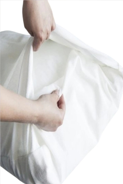 Divanev 2 Pieces of White Flapboard with Flaps Pillowcase 60X80 cm