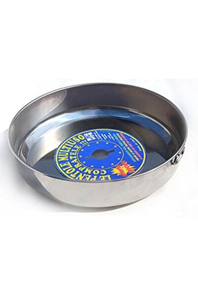Raki Round Stainless Steel Tray 38x9cm with Handles
