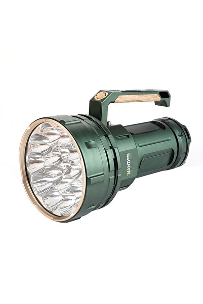 Wander - مصباح يدوي مزود بلوحة شمسية، بقوة إضاءة من 1000 لومن إلى 48000 لومن