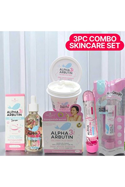 PRECIOUS SKIN Alpha Arbutin 3 Plus Collagen Brightening 3pc Combo Set – Face ...
