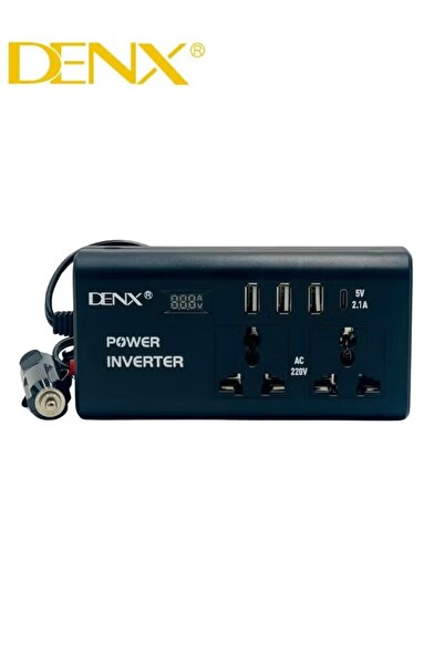 Proove Car power adapter, 12V to 220V, USB port + Type-C port-dx136