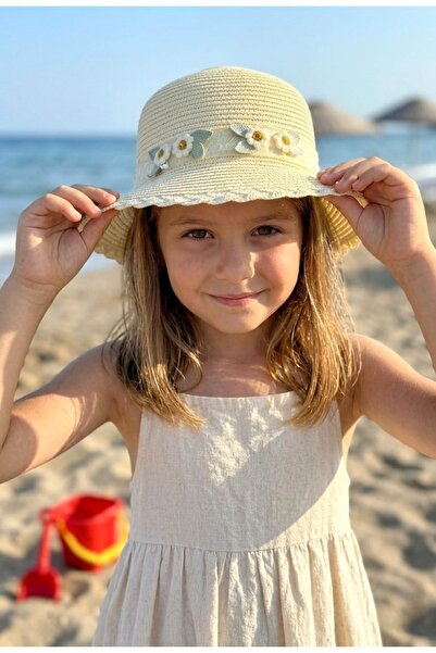 LAGRANZE Mini Elegance Straw Hat 4-8 Years