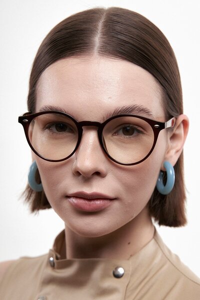 Bilge Karga نظارات أفيلون ليوبارد براون للحماية من الضوء الأزرق