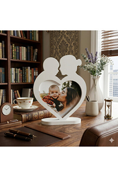 LO ADORO Canim Annem 3D κορνίζα με εικόνα, δώρο για τη γιορτή της μητέρας