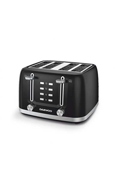 Daewoo Toaster DBT4160B, 1600 W, 4 slices, crumb tray, reheat, defrost,