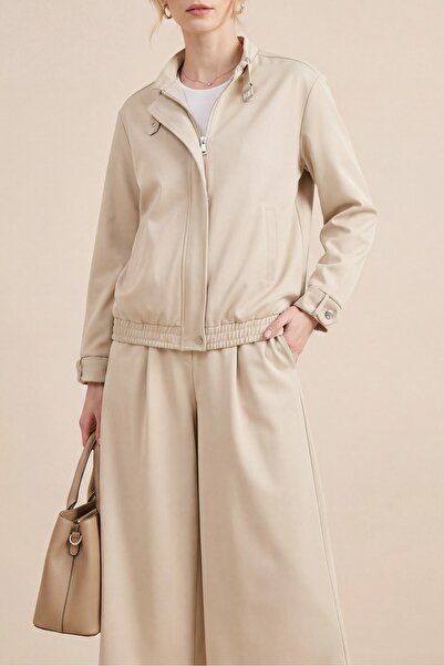 HİJABAYA Σετ Ocean με γιακά και μανσέτες, μπουφάν Ζώνη τεμαχίων και παντελόνι...