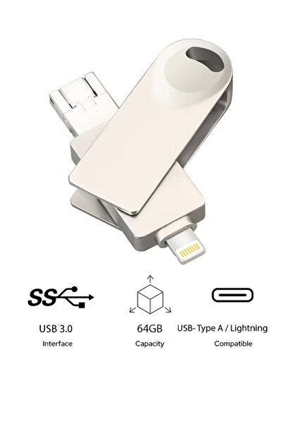 sharpdo 2-In-1 U Disk 3.0 USB Flash Drive | 64 GB
