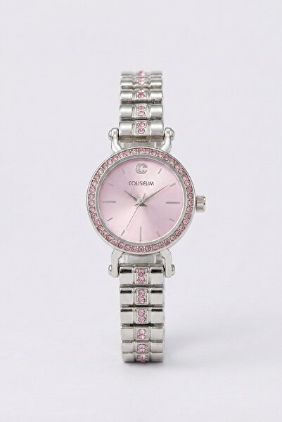 InStyle Stoned Framed Silver Women's Wristwatch
