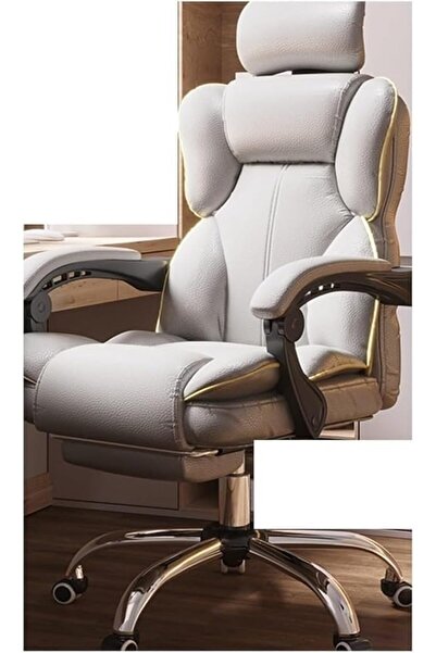 Arabest Office Chair,Scroll Wheel Pedal Latex Leather Rotating Lift ,for Home