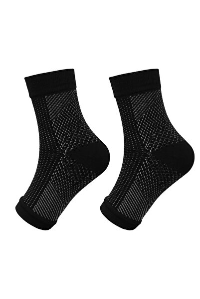 Choice25 مقاس صغير/متوسط، أسود وأبيض، 3 أزواج، واقي كاحل مضاد للإجهاد، كم ضاغ...