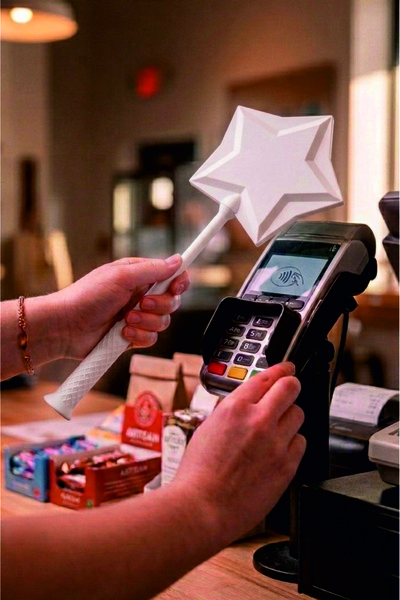 Mutlu Tasarım Sceptru în formă de stea Trending Humorous Credit portcard Cado...