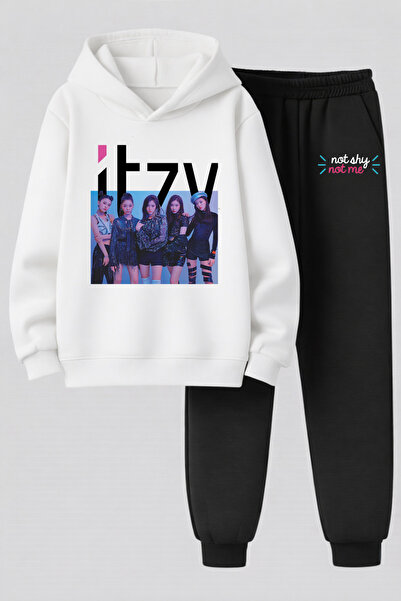 MAGORS Itzy K-Pop Group Printed 3-Yarn Quality Sweatshirt and Sweatpants Kids...