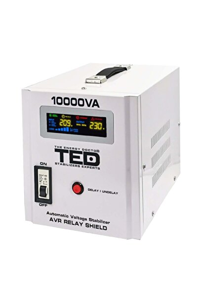 TED Electric Stabilizator retea automat 10000VA 6000W cu Ecran LCD si Sinusoi...