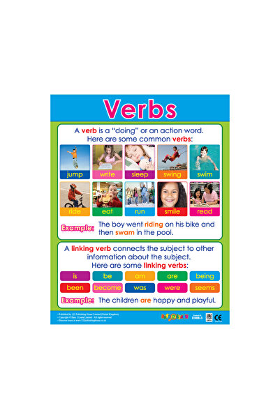 123Publishing House Verbs - Wall Chart in English