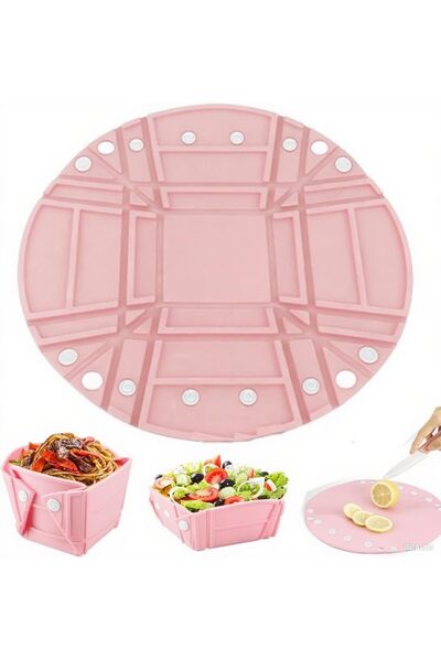 Arabest Collapsible Silicone Bowls, Foldable Fruit Basket for Camping, 280mm ...