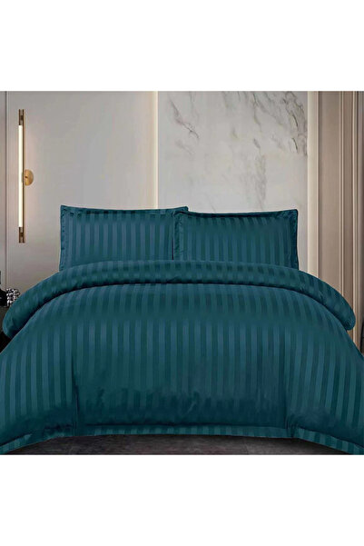 OEM Lenjerie de pat damasc cu elastic pentru pat dublu 2 persoane, Finet, VLX...