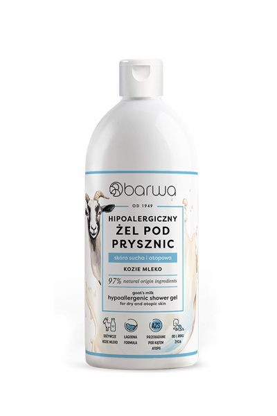 Barwa Cosmetics Hypoallergenic shower gel with goat milk 400ml