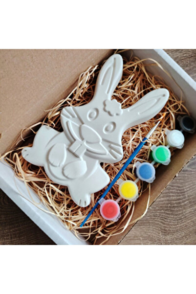 OEM Set creativ din ipsos Iepure Mare, culori si pensula, 16.5x10cm