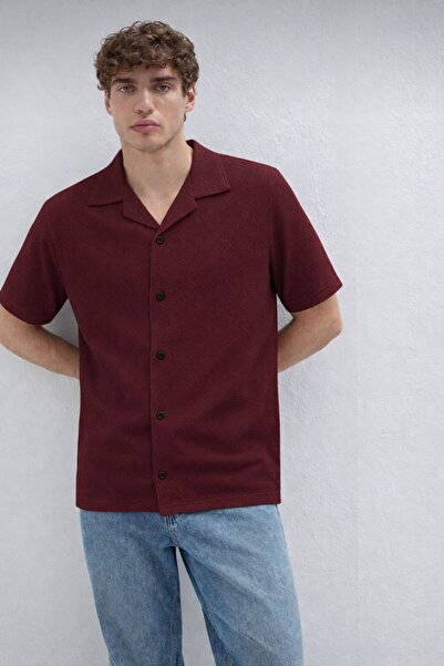 Mavi Erkek Waffle Kumaş Pamuklu Nefes Alan Yazlık Kısa Kollu Premium Kalite G...